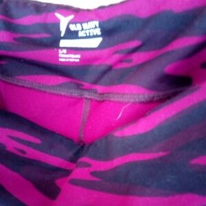 Old Navy Active Pink and Black Leggings